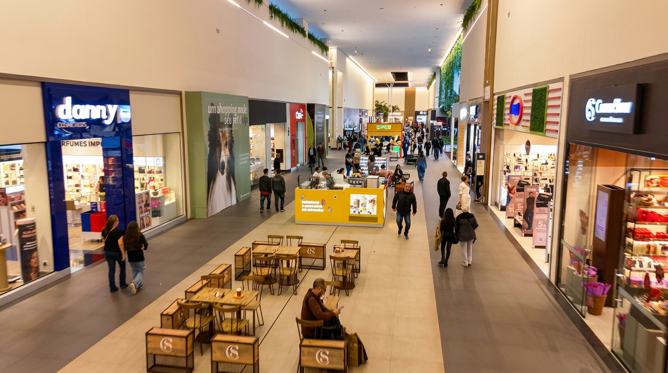Corredor com Danny Cosmetics e Vivara